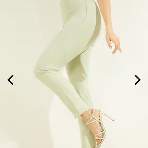 Guess xs Sleek and sexy, these faux-suede leggings are elevated green pistachio